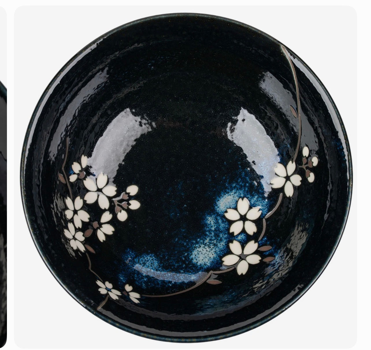 Authentic Navy Sakura Japanese Ramen Bowl Set – Made in Japan