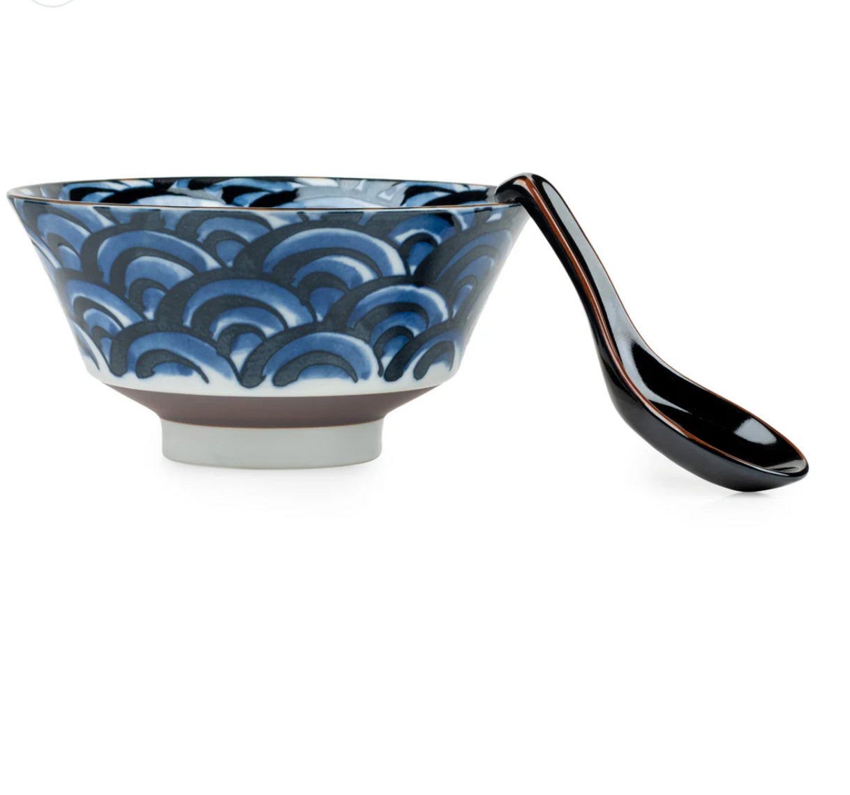 Cool Blue Wave Japanese Ramen Bowl Gift Set