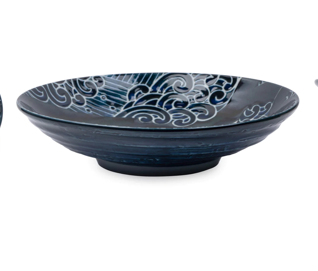 Whale Indigo Blue Ceramic Japanese Bowl