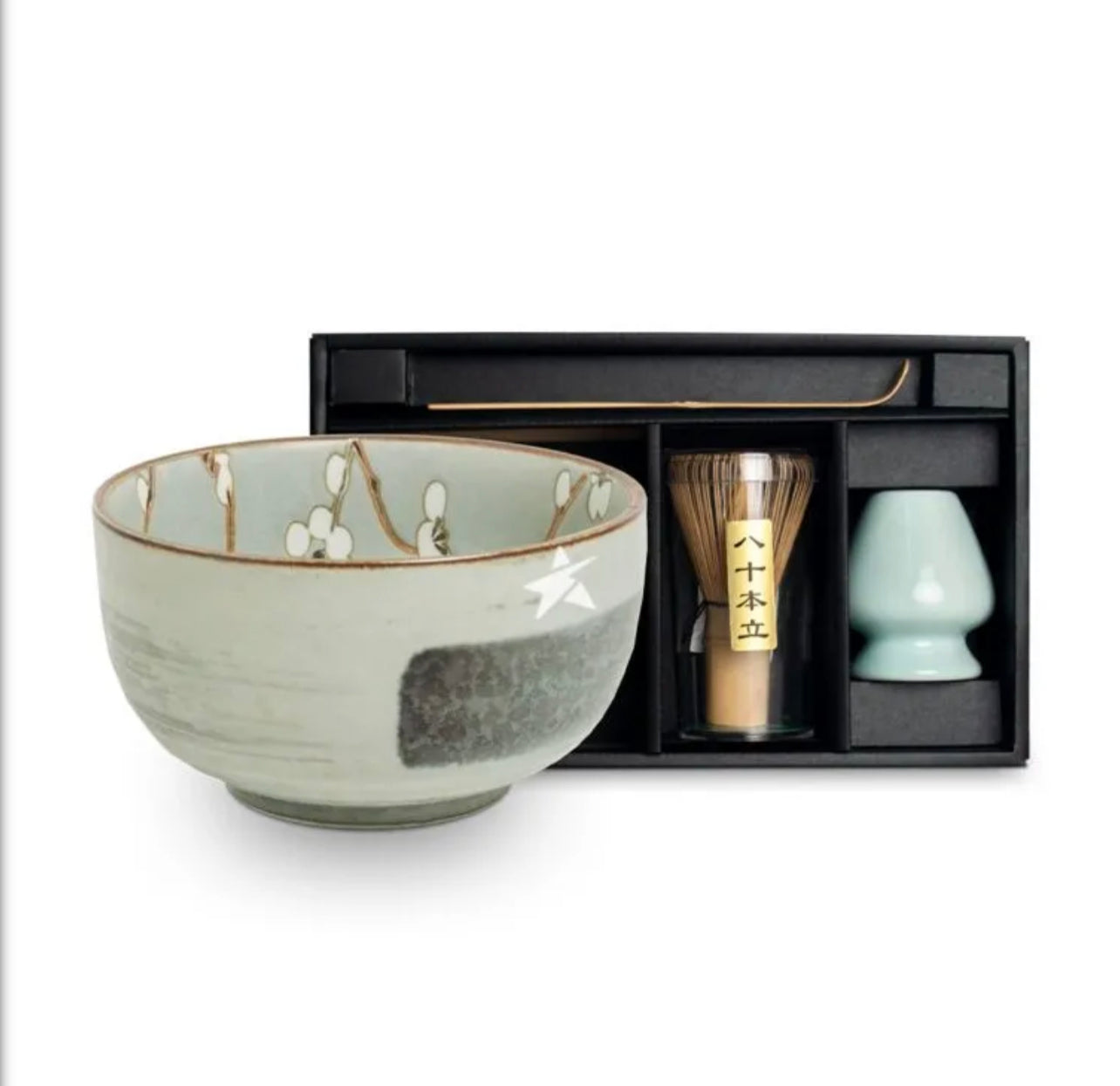 Soshnu cherry blossom matcha bowl set
