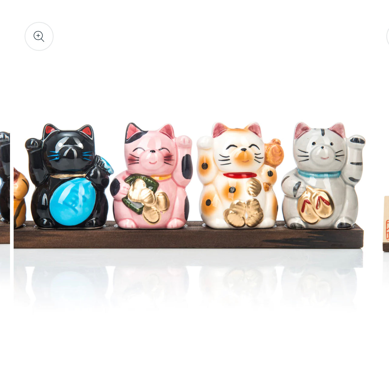 Seven Ceramic Japanese Lucky Cats