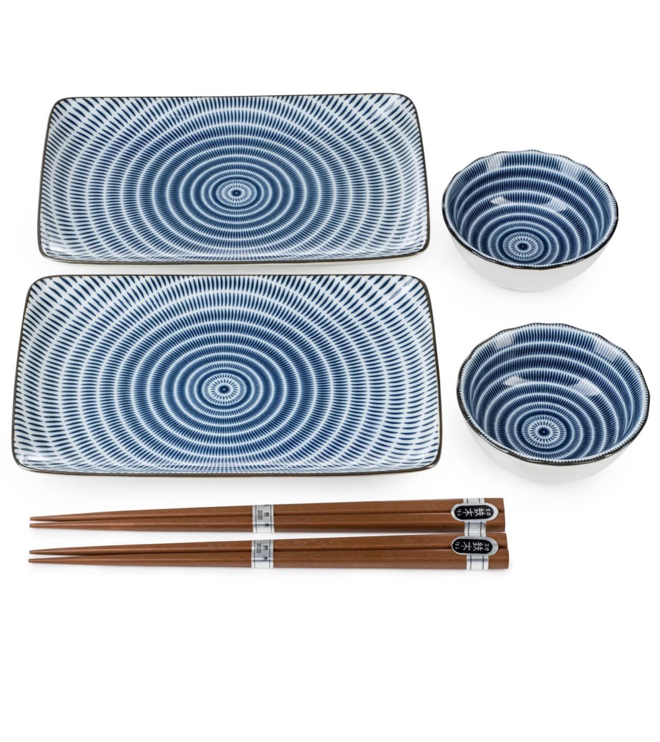 Tochiri 6 pce Japanese sushi set