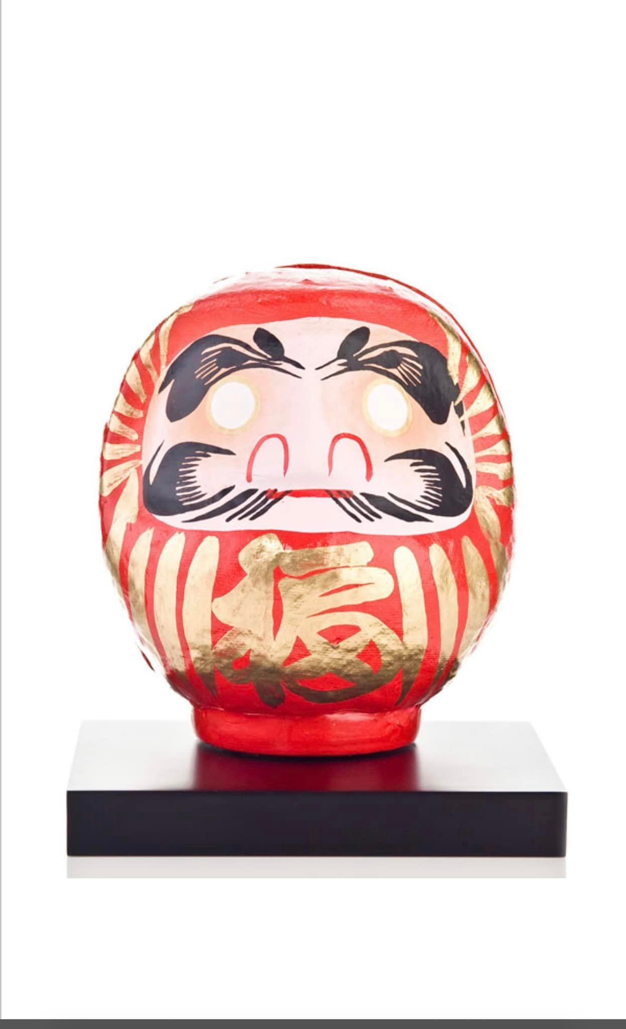 Red Japanese Daruma Doll Lucky God