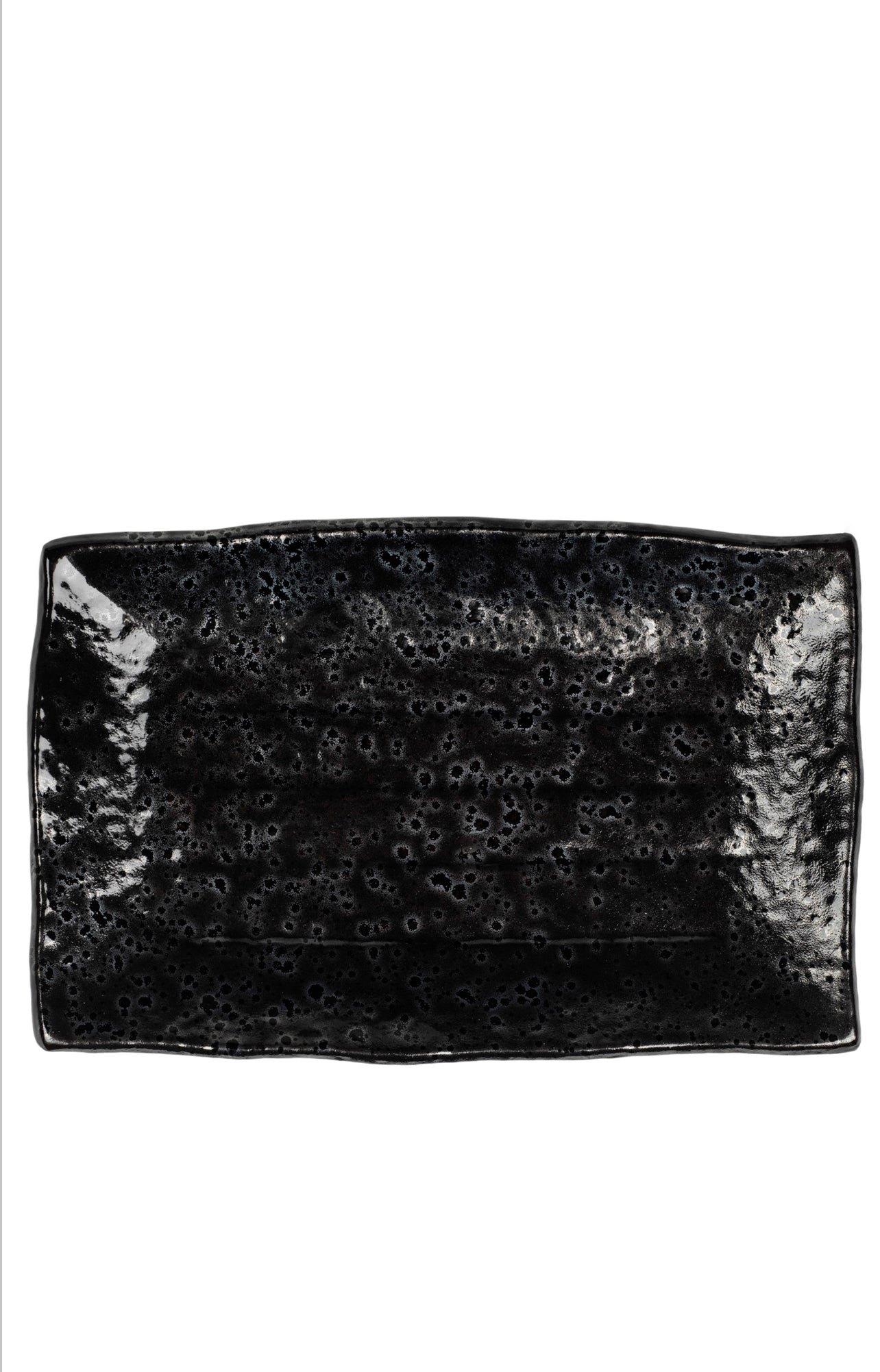 Large Black Ceramic Japanese Sushi Platter