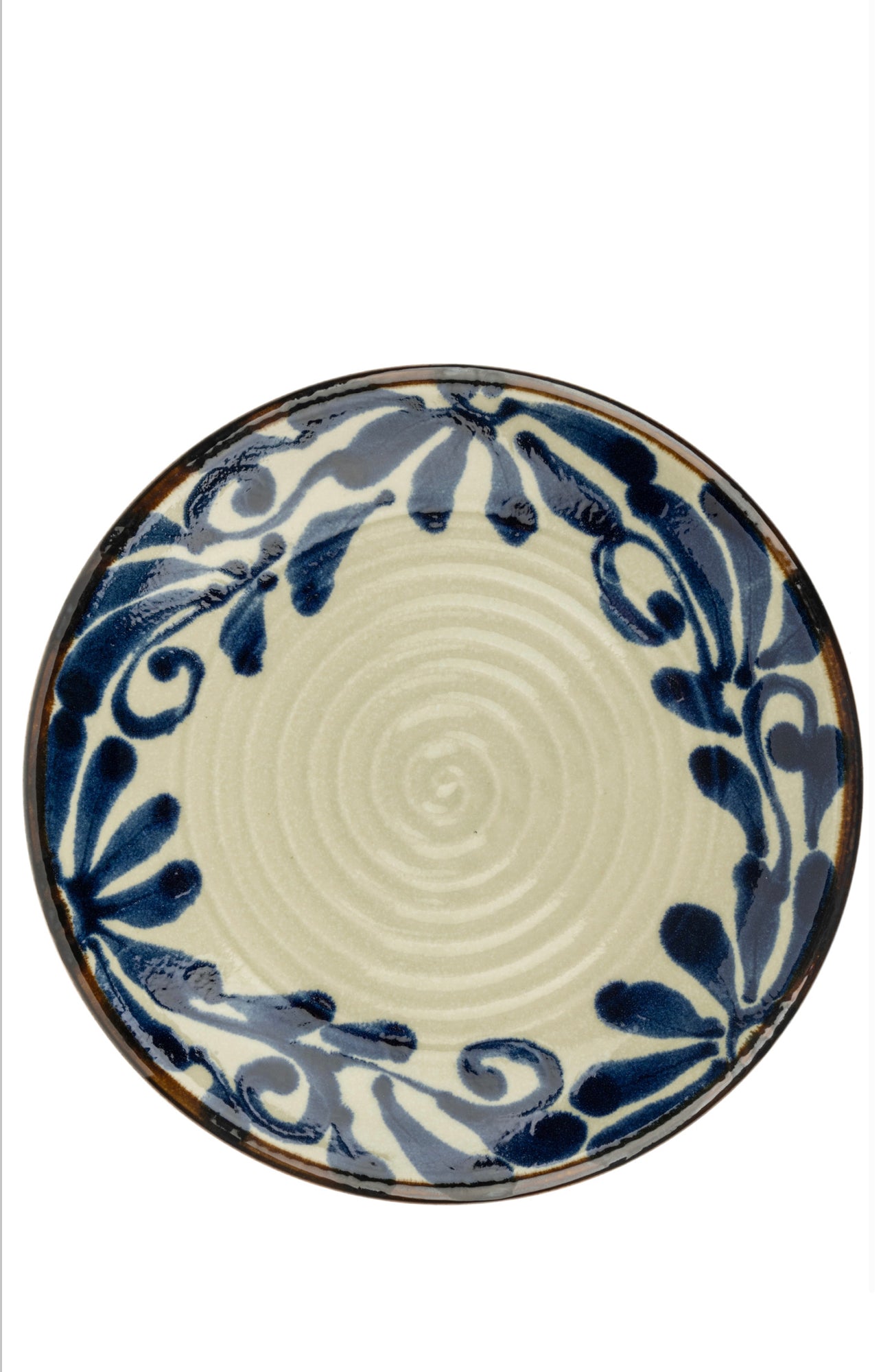 Ruri Karakusa Premium Japanese medium Plate