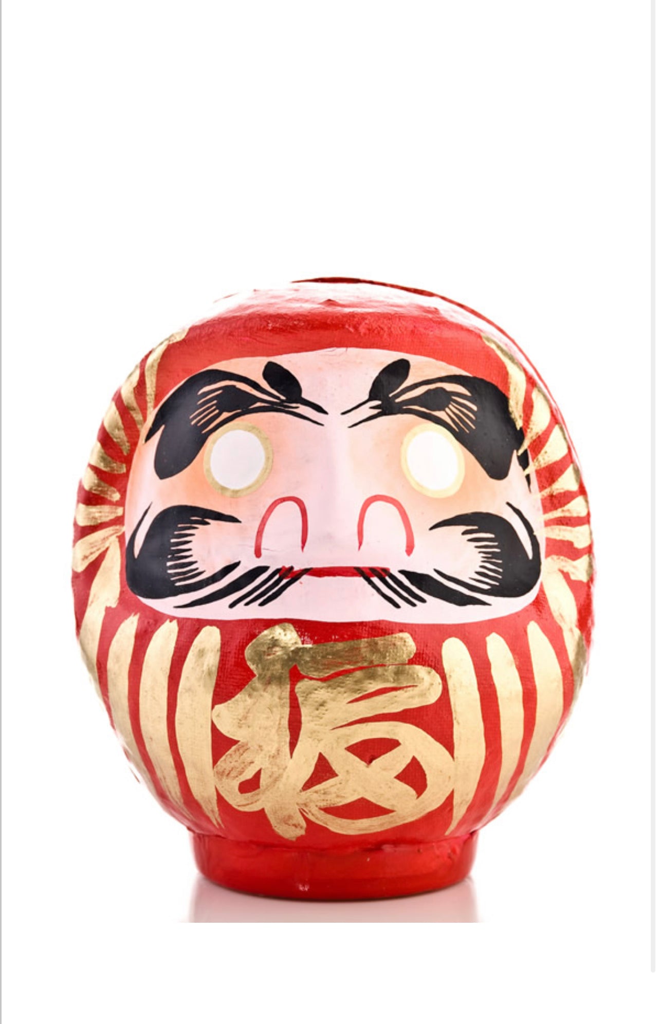 Large Red Japanese Daruma Doll Lucky God