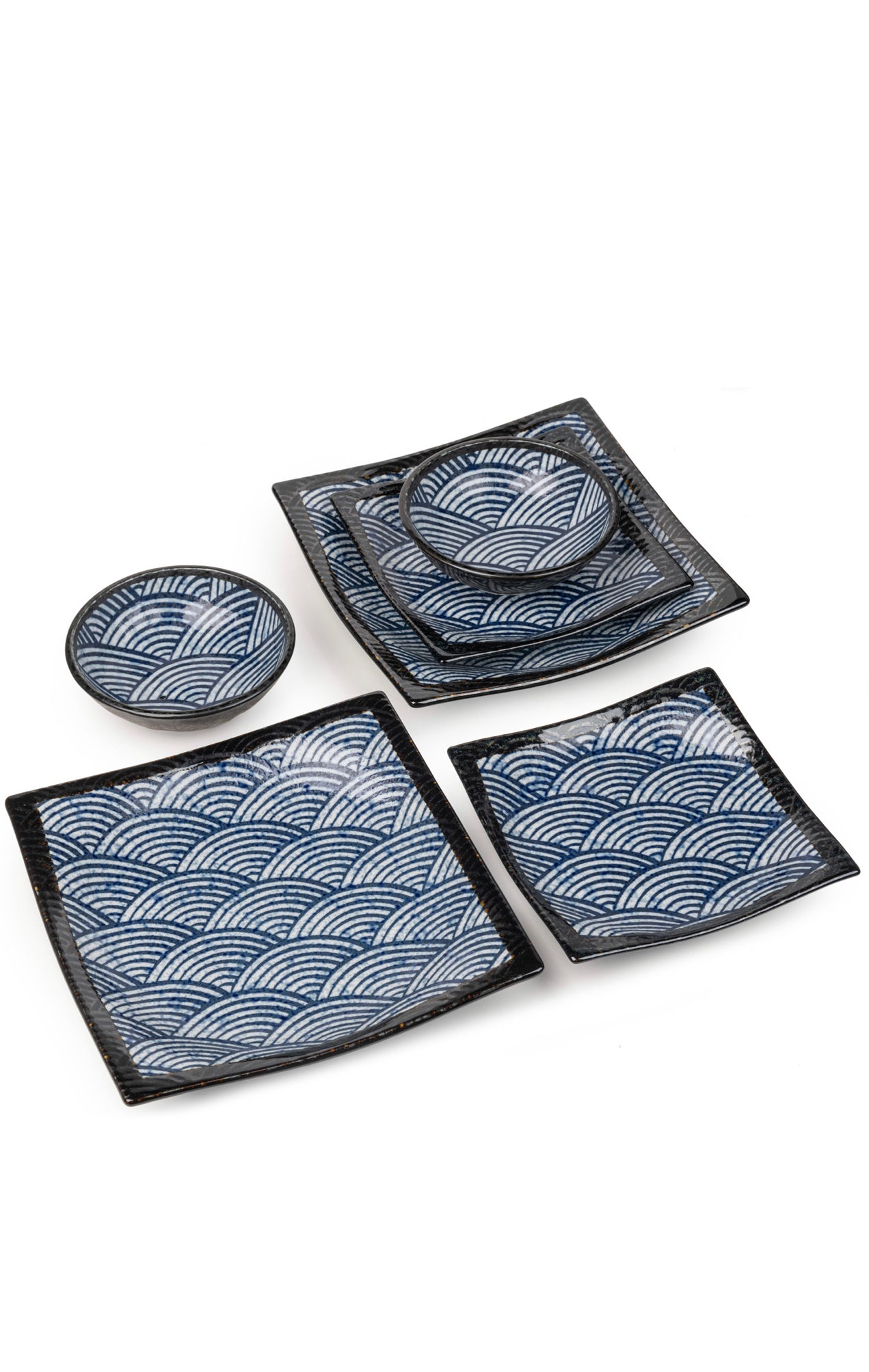 Seikaiha 6pce Japanese Dinner Gift Set