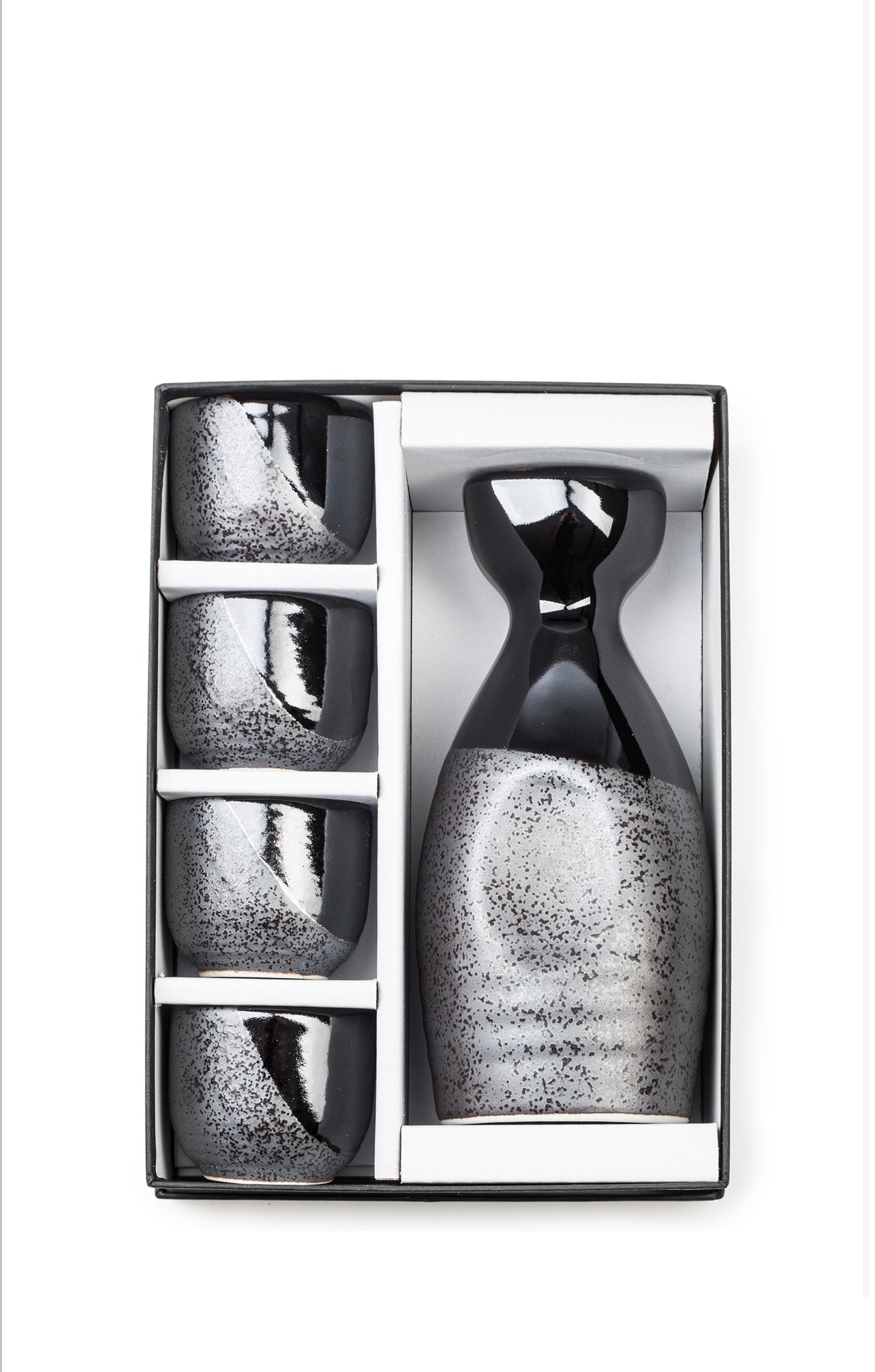 Black Nanban Traditional Japanese Sake Set