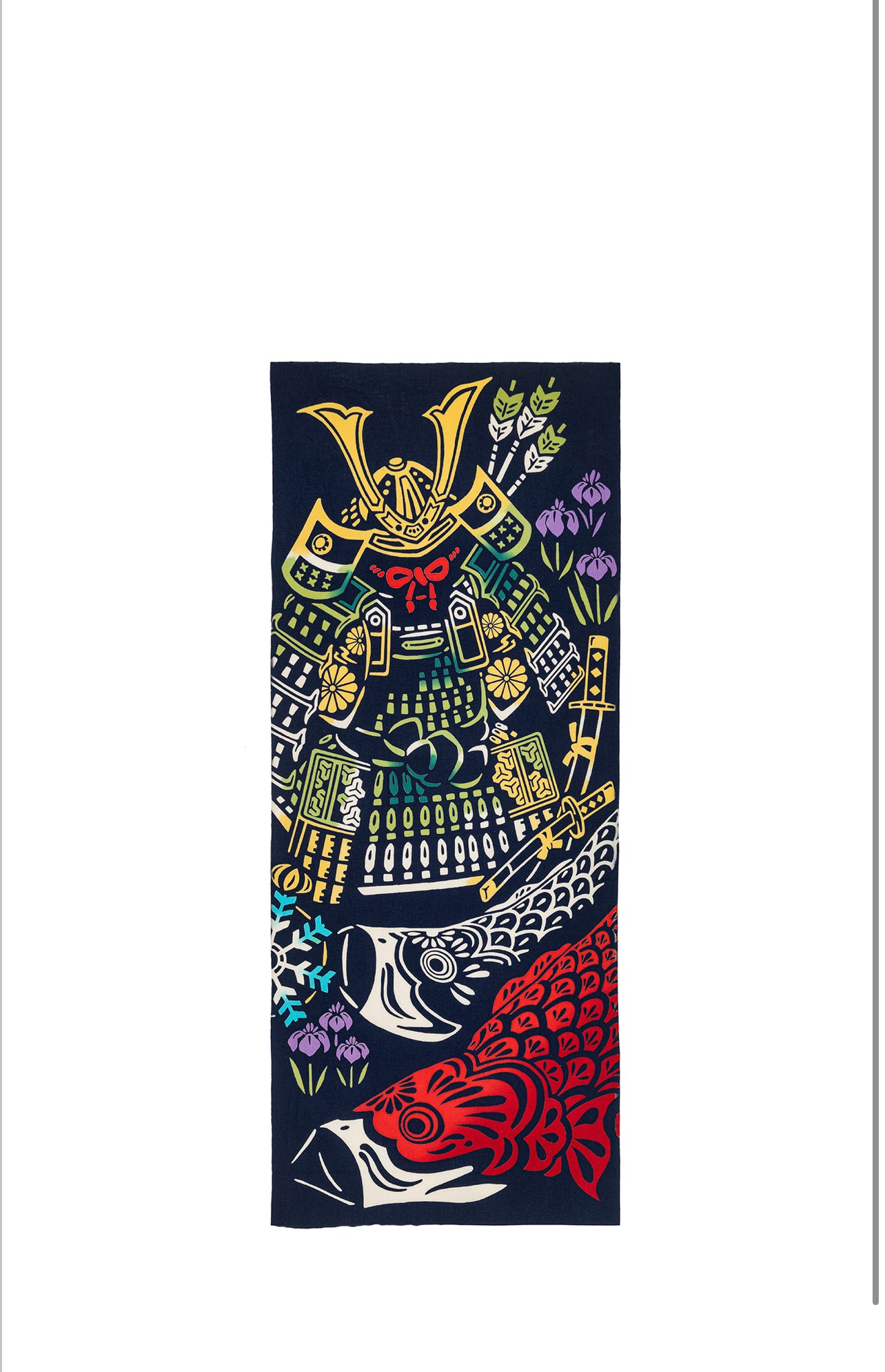 Samurai and Koi Japanese Tapestry Set