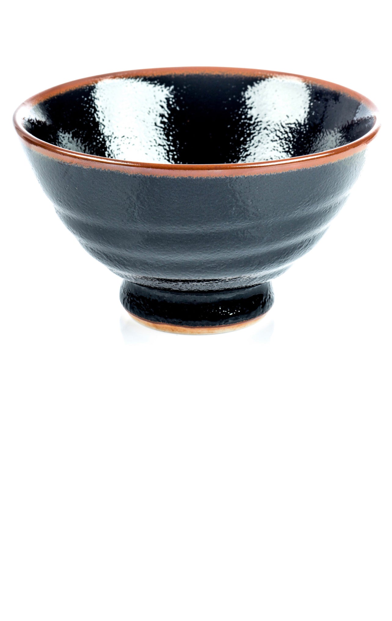 Tenmoku Black Japanese Rice Bowl