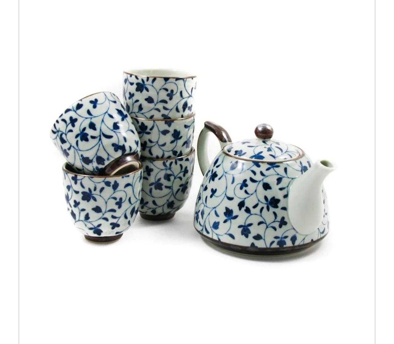 Shizen Blue Japanese Teapot & Teacup Set