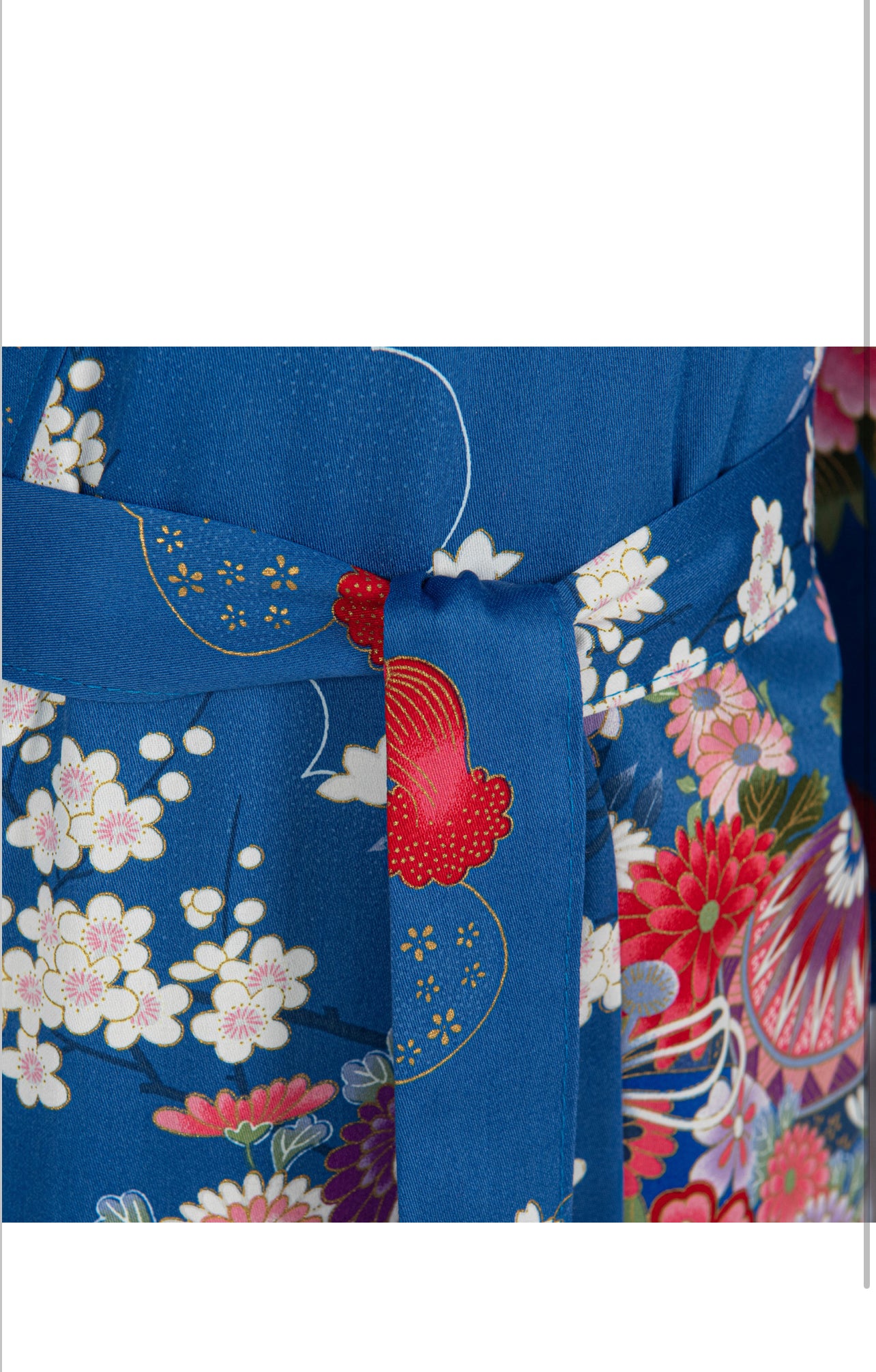 Princess Blue Age 8 to 9 Japanese Girls Kimono