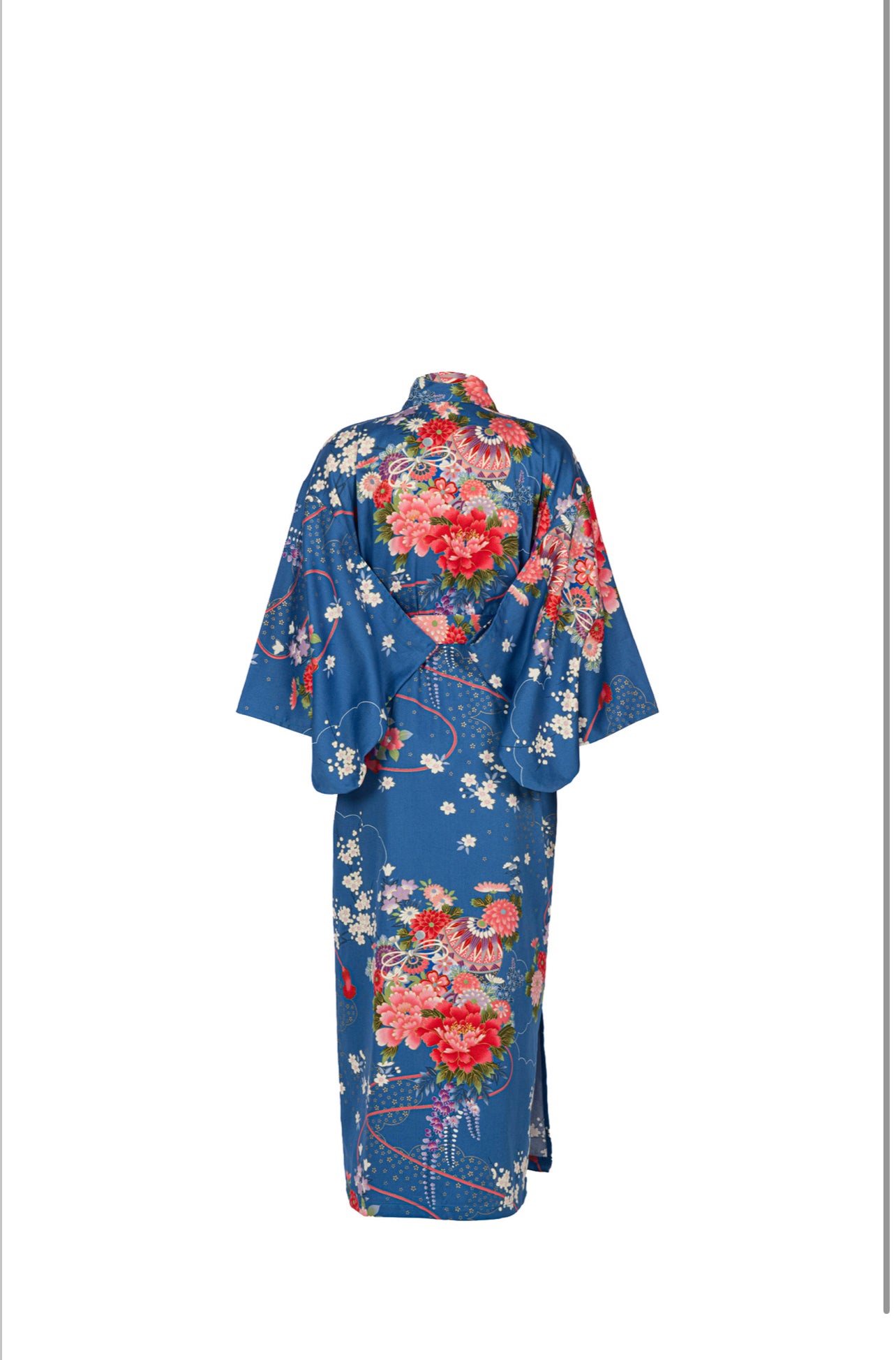 Princess Blue Age 8 to 9 Japanese Girls Kimono