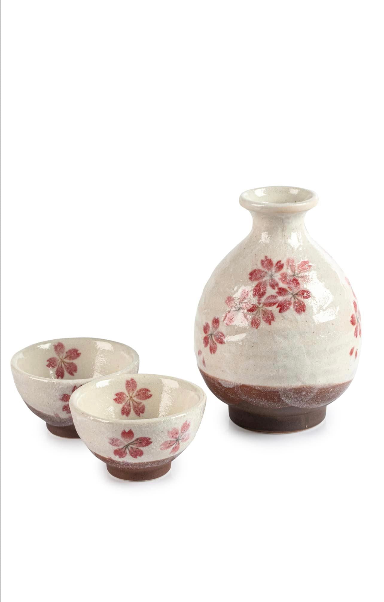 Pink Cherry Blossom's Japanese sake set