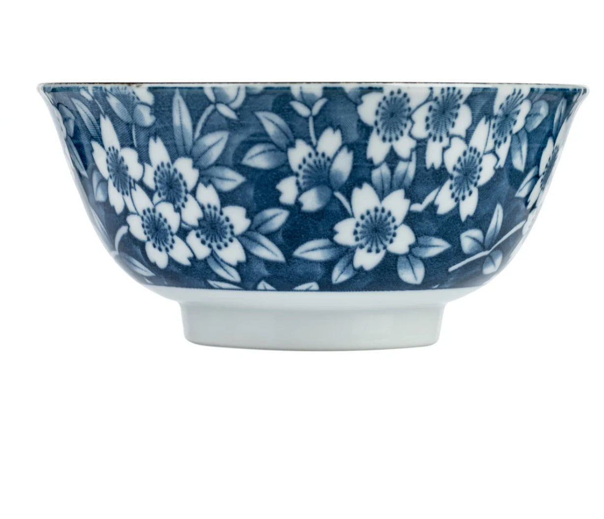 Blue Sakura Ceramic Japanese Soup Bowl