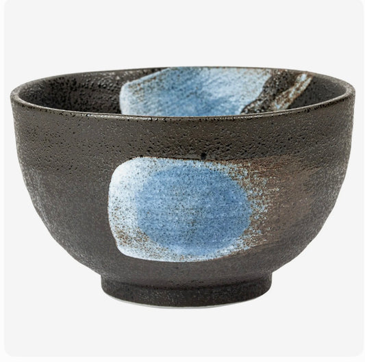 Handmade Japanese matcha bowl chawan black ceramic tea bowl