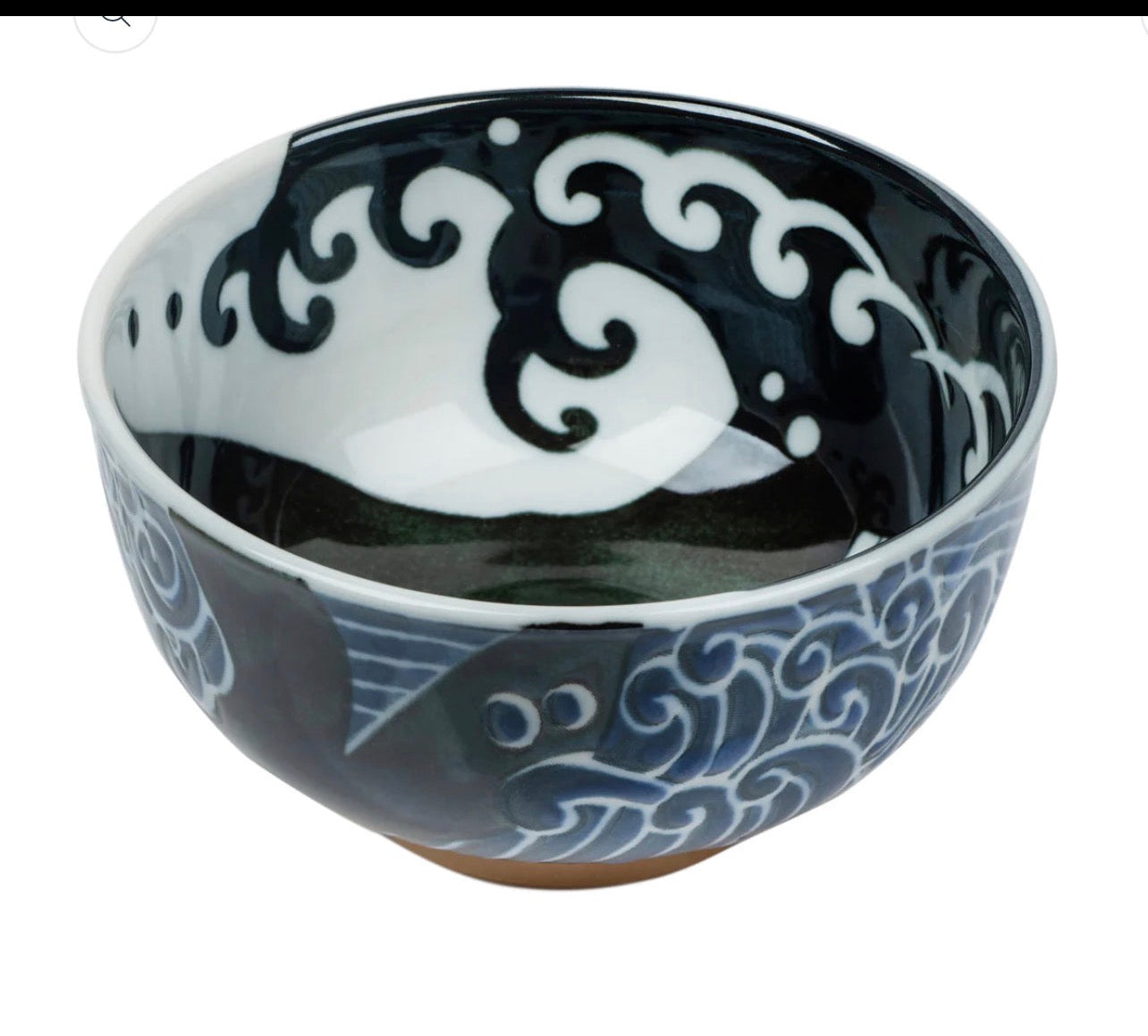 Whale Indigo Blue Small Japanese Bowl