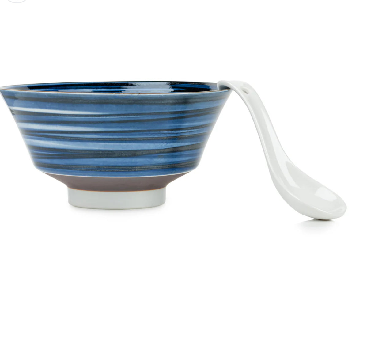 Indigo Blue Line Japanese Ramen Bowl Gift Set