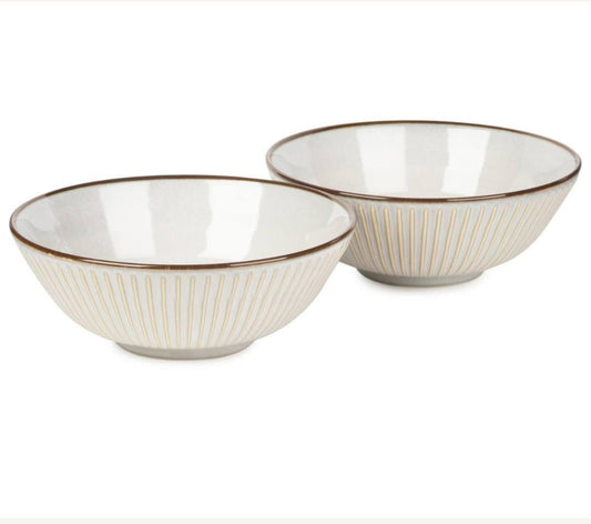 Light Grey Sendan Japanese Noodle Bowl Set.