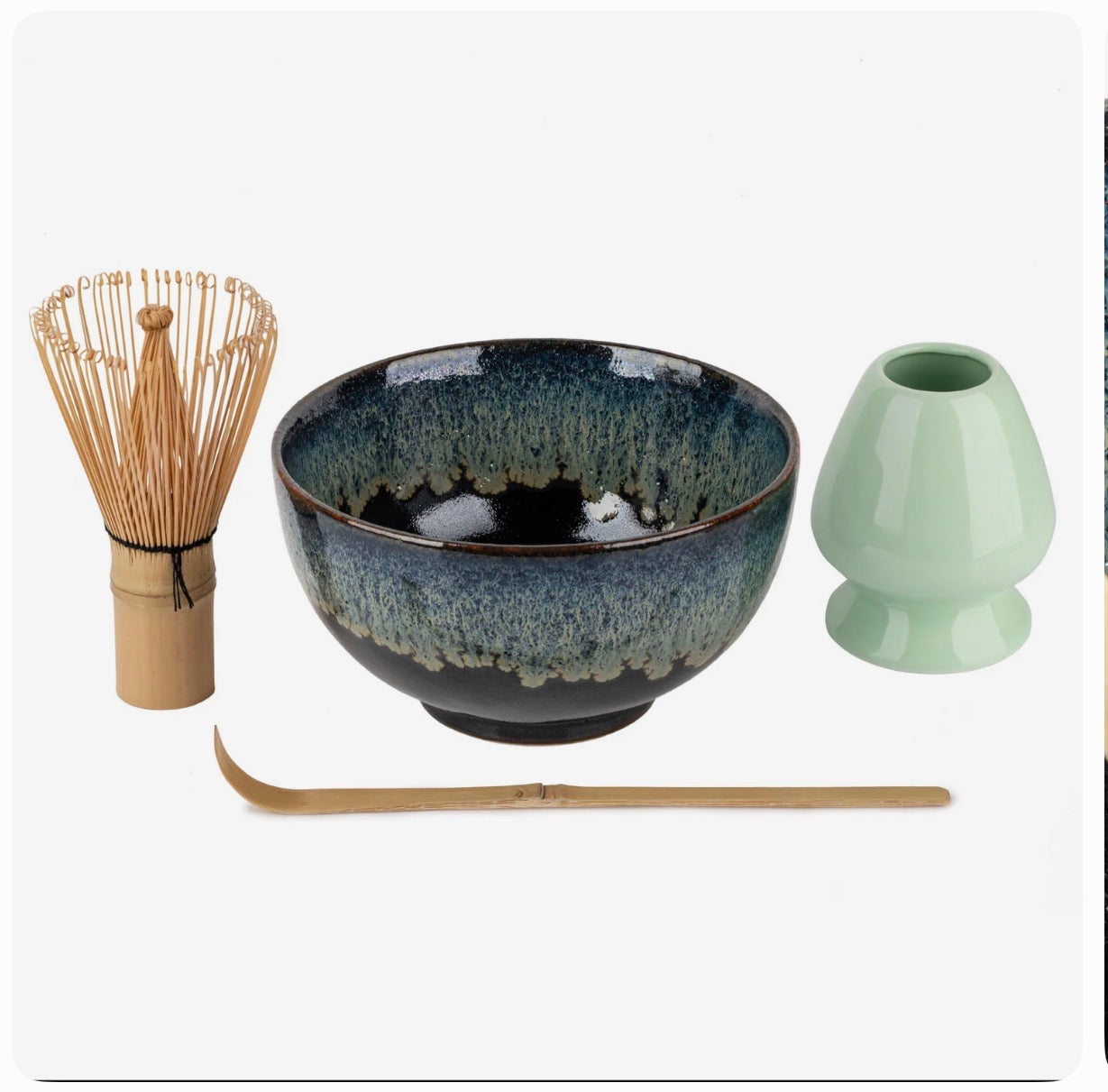 Okinawa Japanese Matcha Tea Bowl Gift Set.