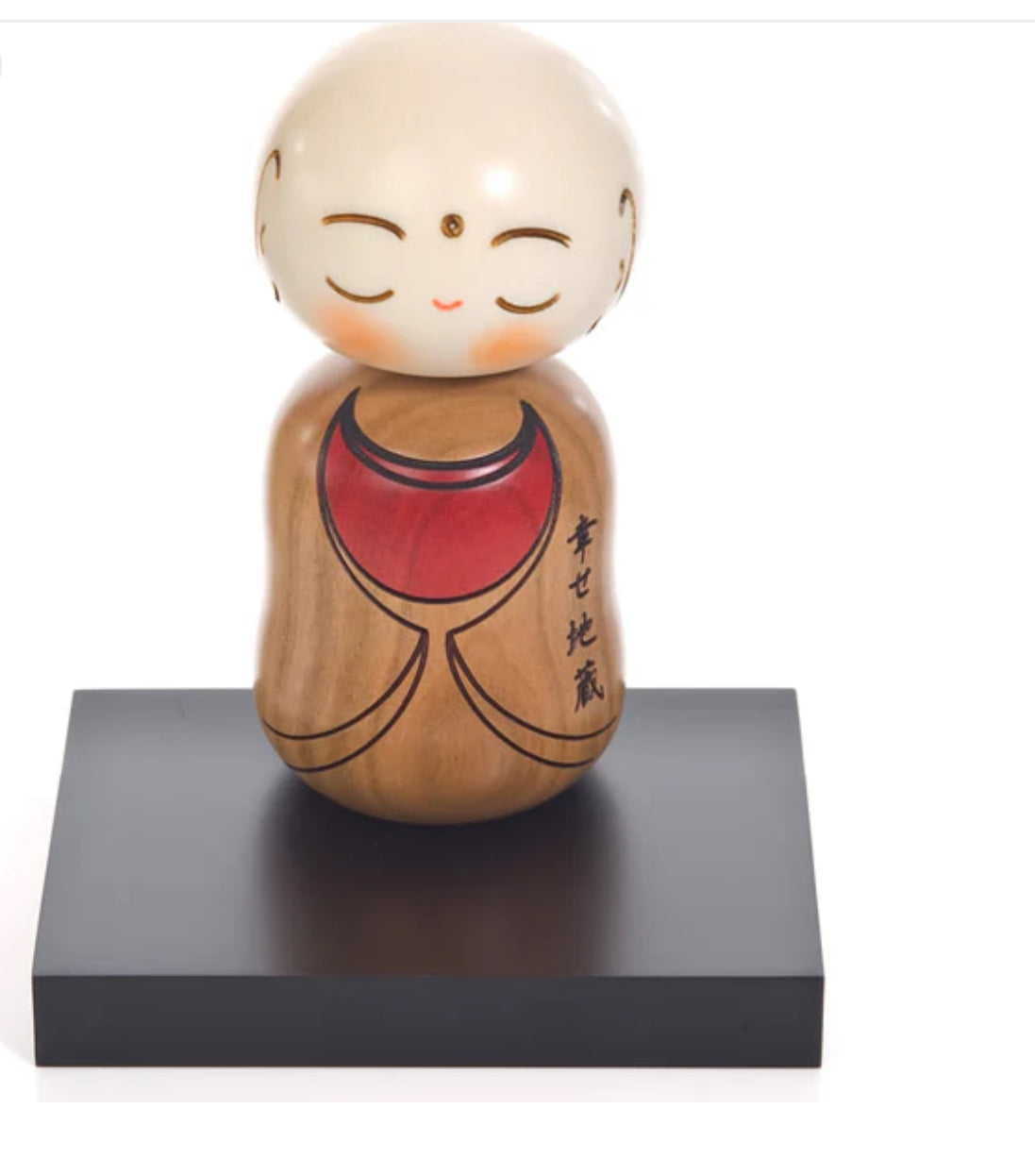 Happy Buddha Japanese Kokeshi Doll