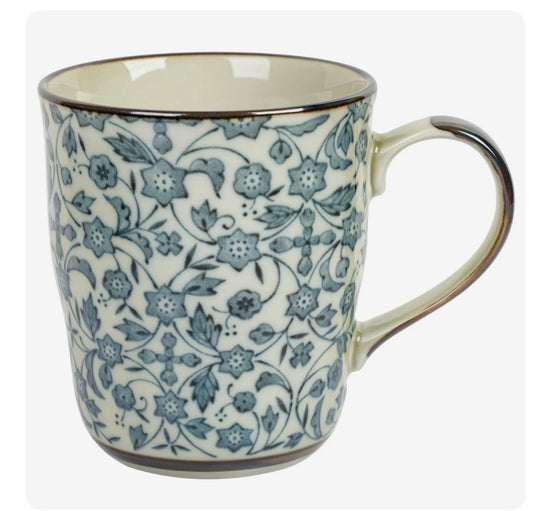 Karakusa Ceramic Japanese Tea Mug