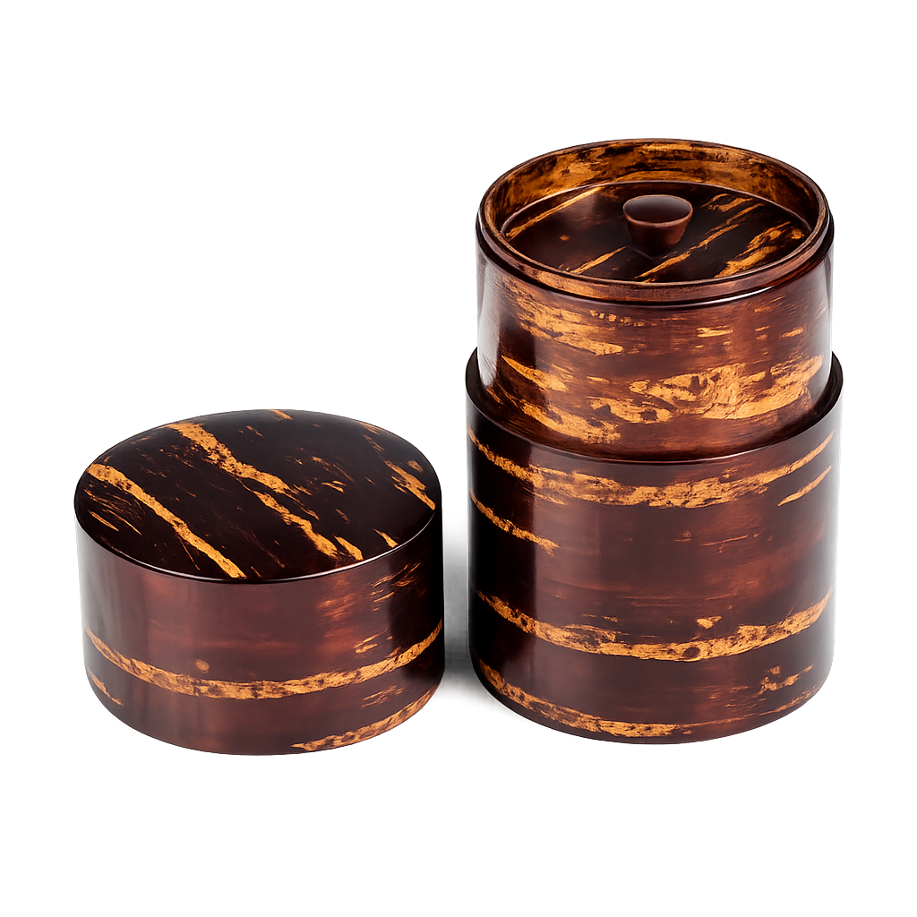 Small Cherry Bark Japanese Tea Caddy