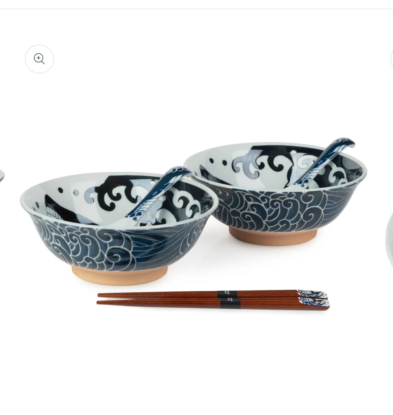 New 6pce Whale Indigo Blue Japanese Ramen Bowl Set