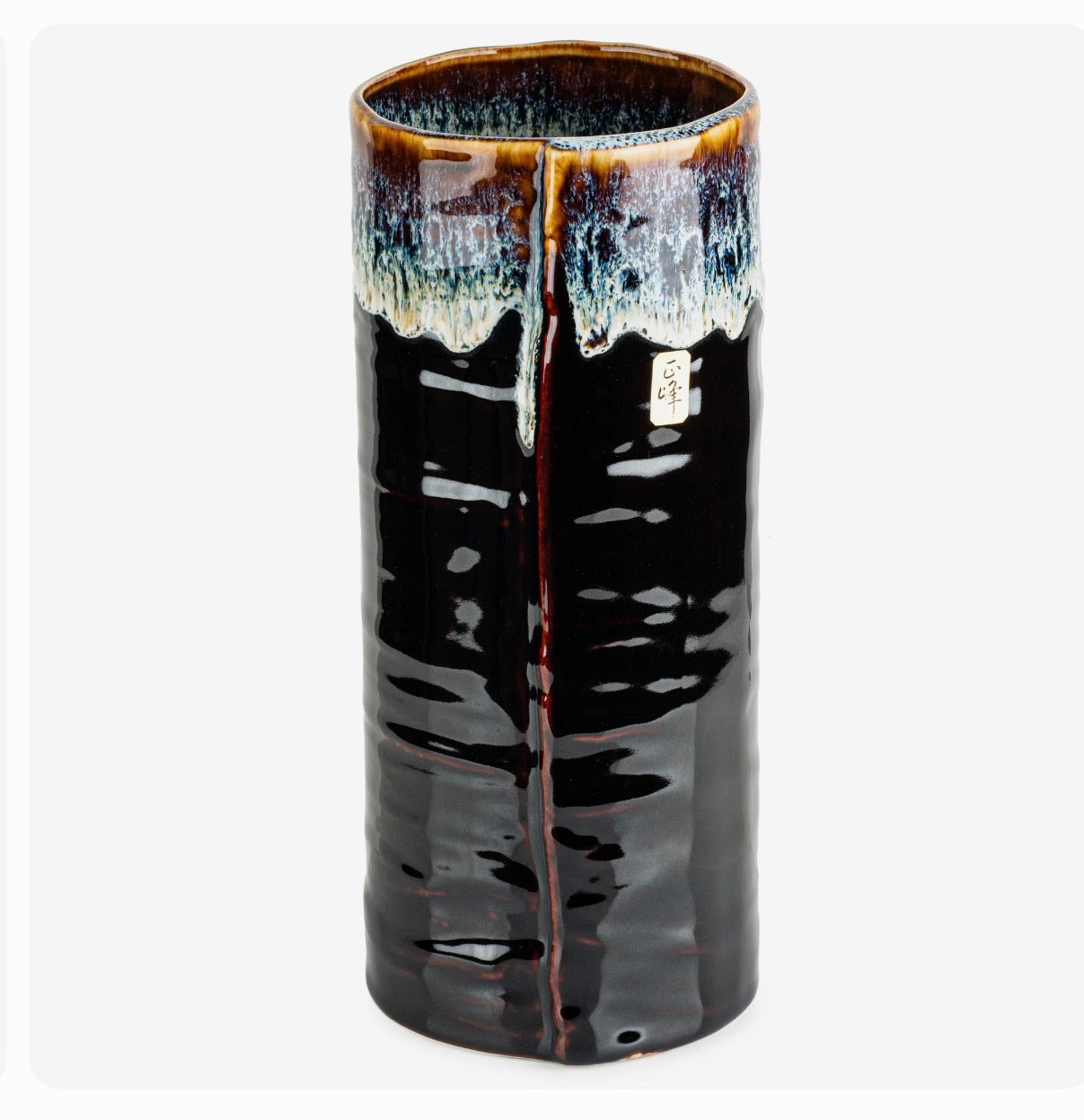 Large Okinawa Japanese Ceramic Vase – Handmade Shigaraki Pottery