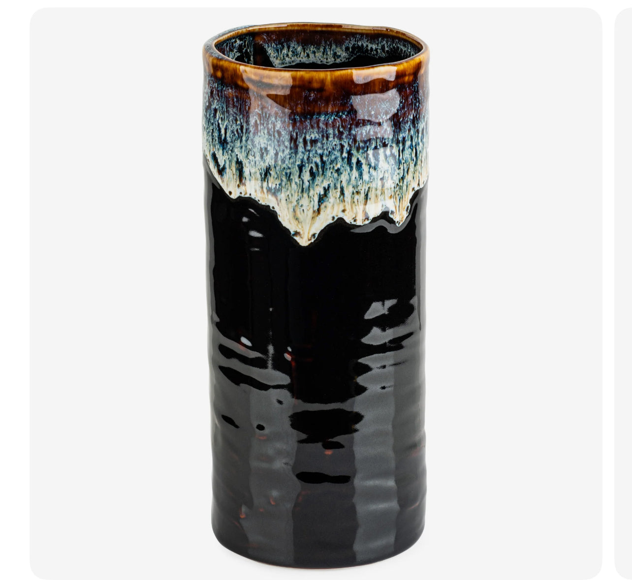 Large Okinawa Ceramic Japanese Vase