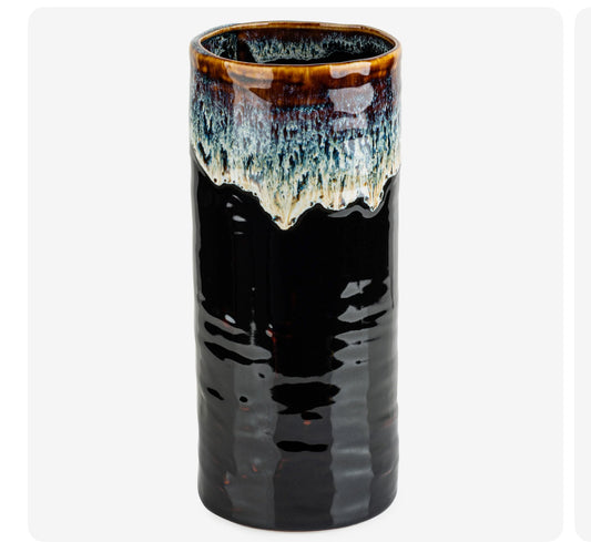 Large Okinawa Ceramic Japanese Vase