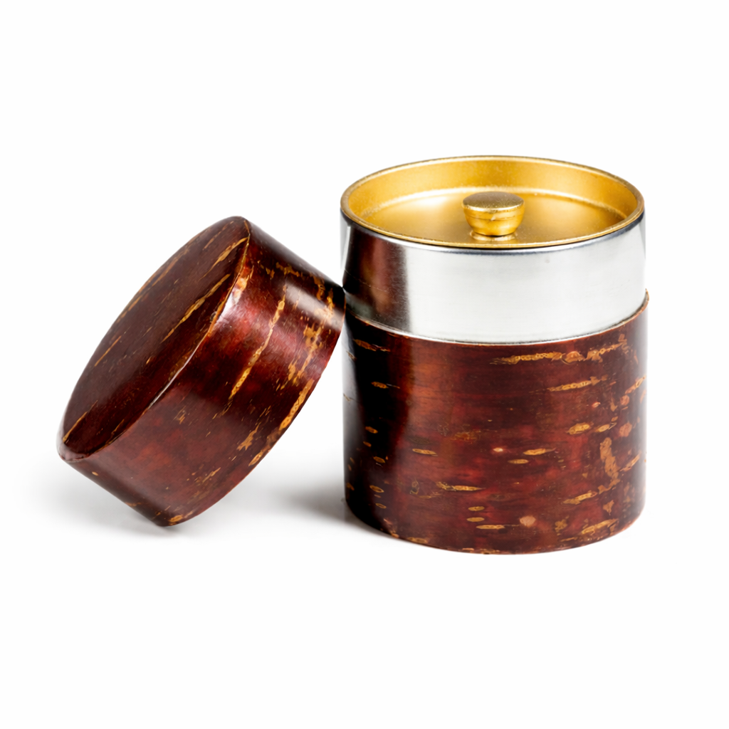 Small Cherry Bark Japanese Tea Caddy