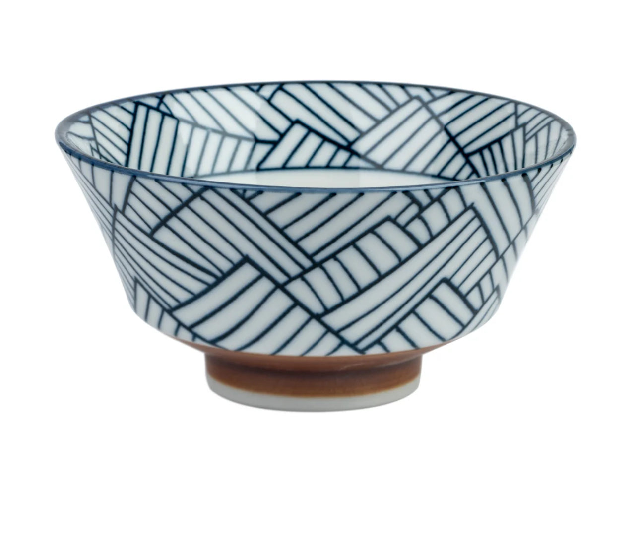 Ajiromon Geometric Japanese Rice Bowl