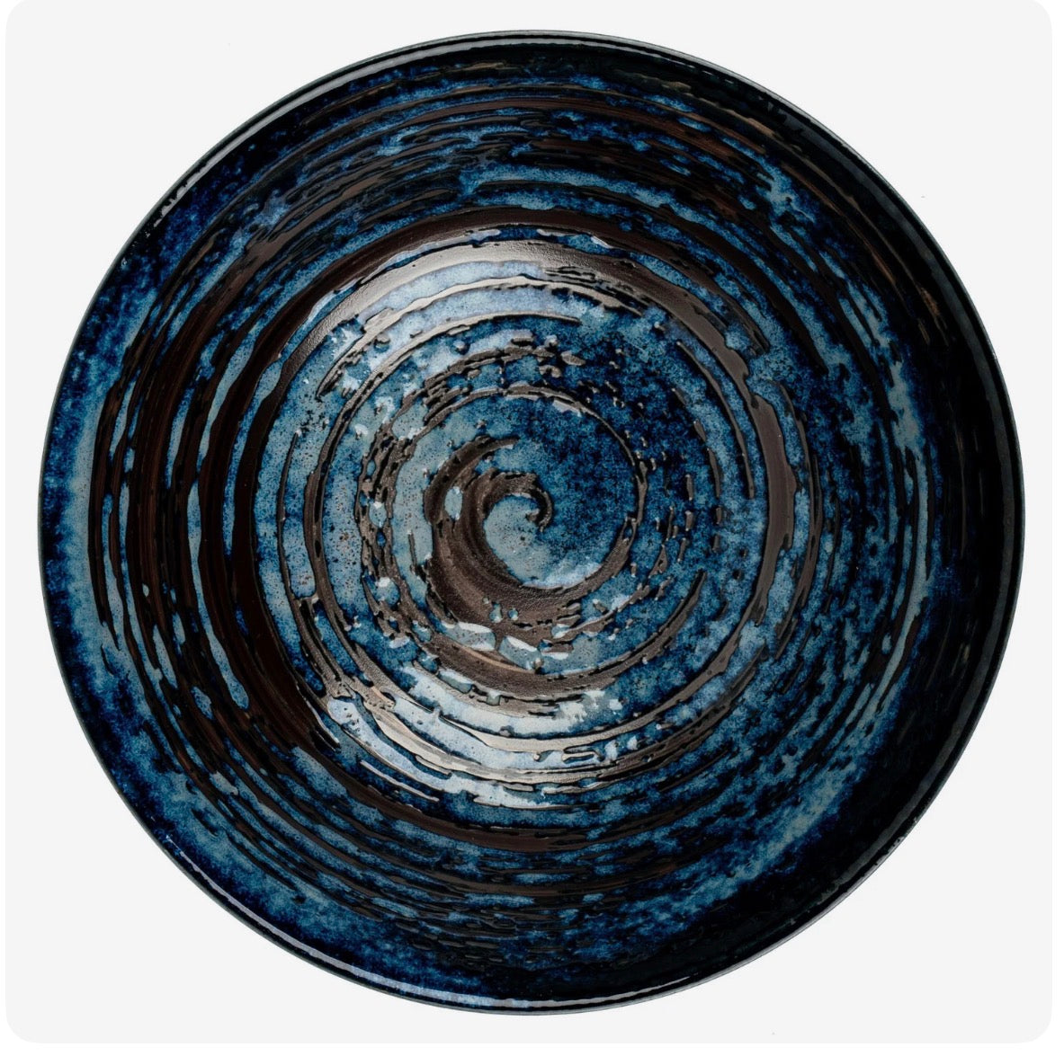 Authentic Hake Blue Japanese Ramen Bowl – Handmade in Japan