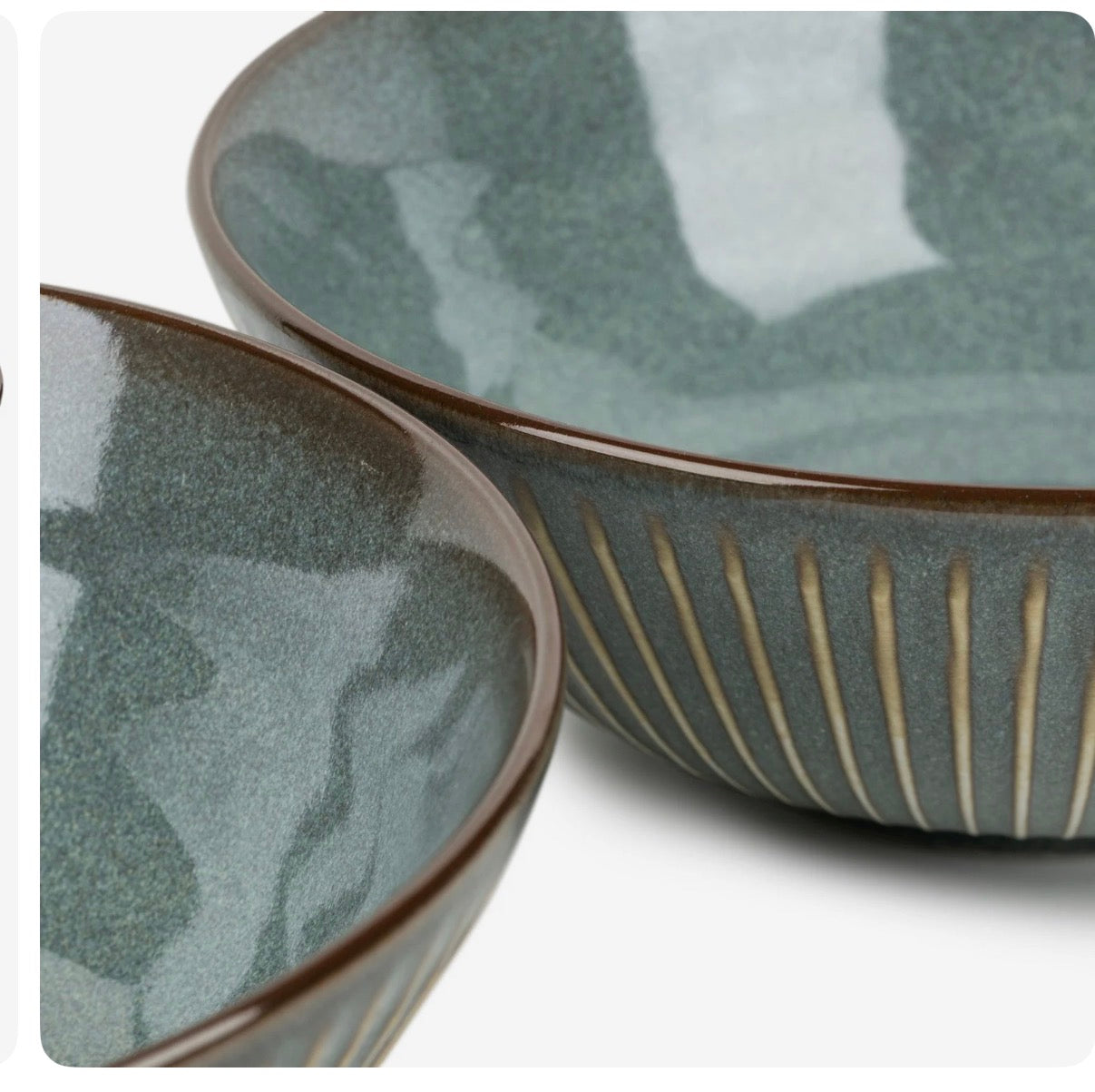 Olive Green Sendan Japanese Noodle Bowl Set(new just arrived)