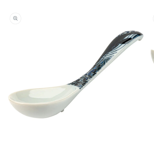 Indigo Blue Whale Premium Japanese Soup Spoon