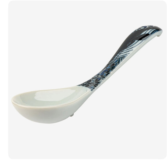 Indigo Blue Whale Premium Japanese Soup Spoon