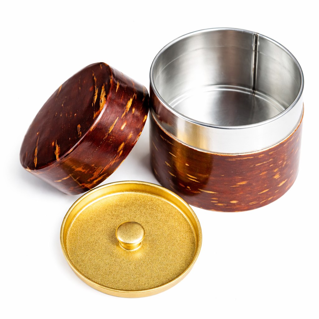 Small Cherry Bark Japanese Tea Caddy