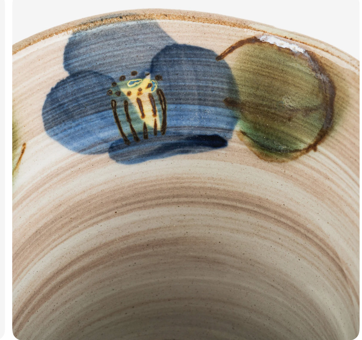 Blue Camellia Japanese Mug