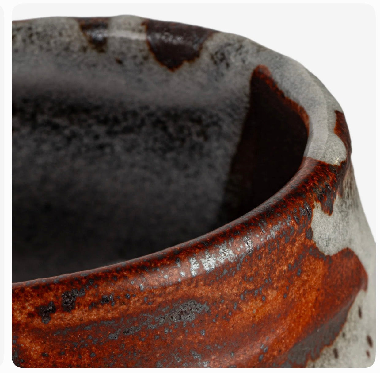 Japanese Matcha Tea Bowl (Chawan) – Zansetsu Ceramic Cup (Handmade in Japan)
