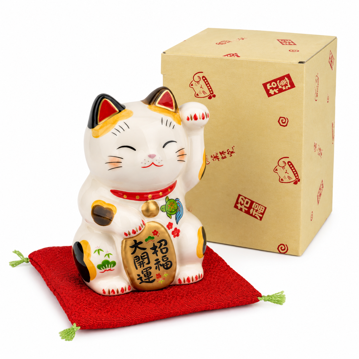 Authentic Calico Good Luck Japanese Lucky Cat