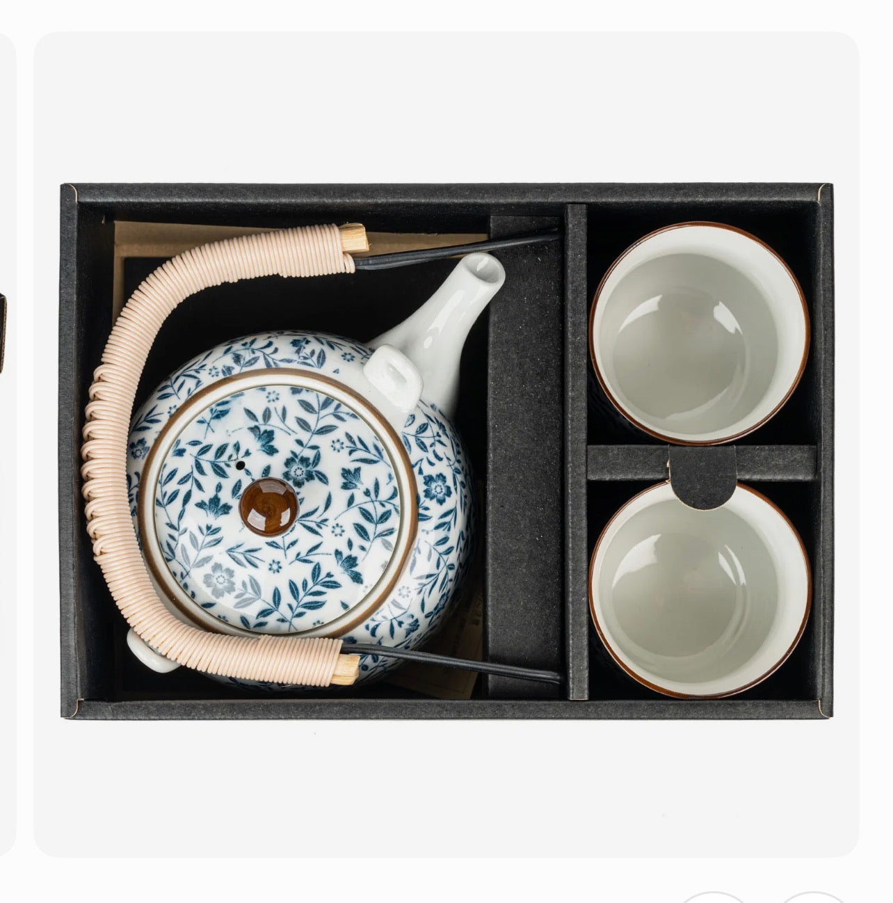 Japanese Wildflower Tea Set – Made in Japan Ceramic Teapot & Cups