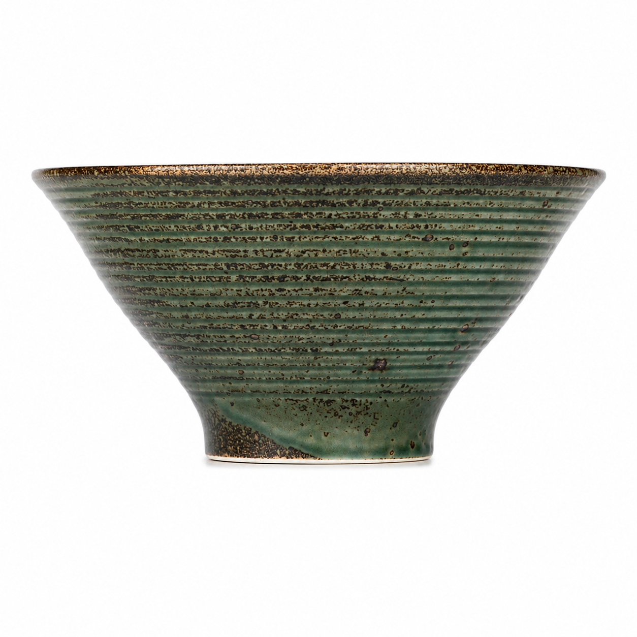 Green Wabi Sabi Ceramic Ramen Noodle Bowl Gift Set