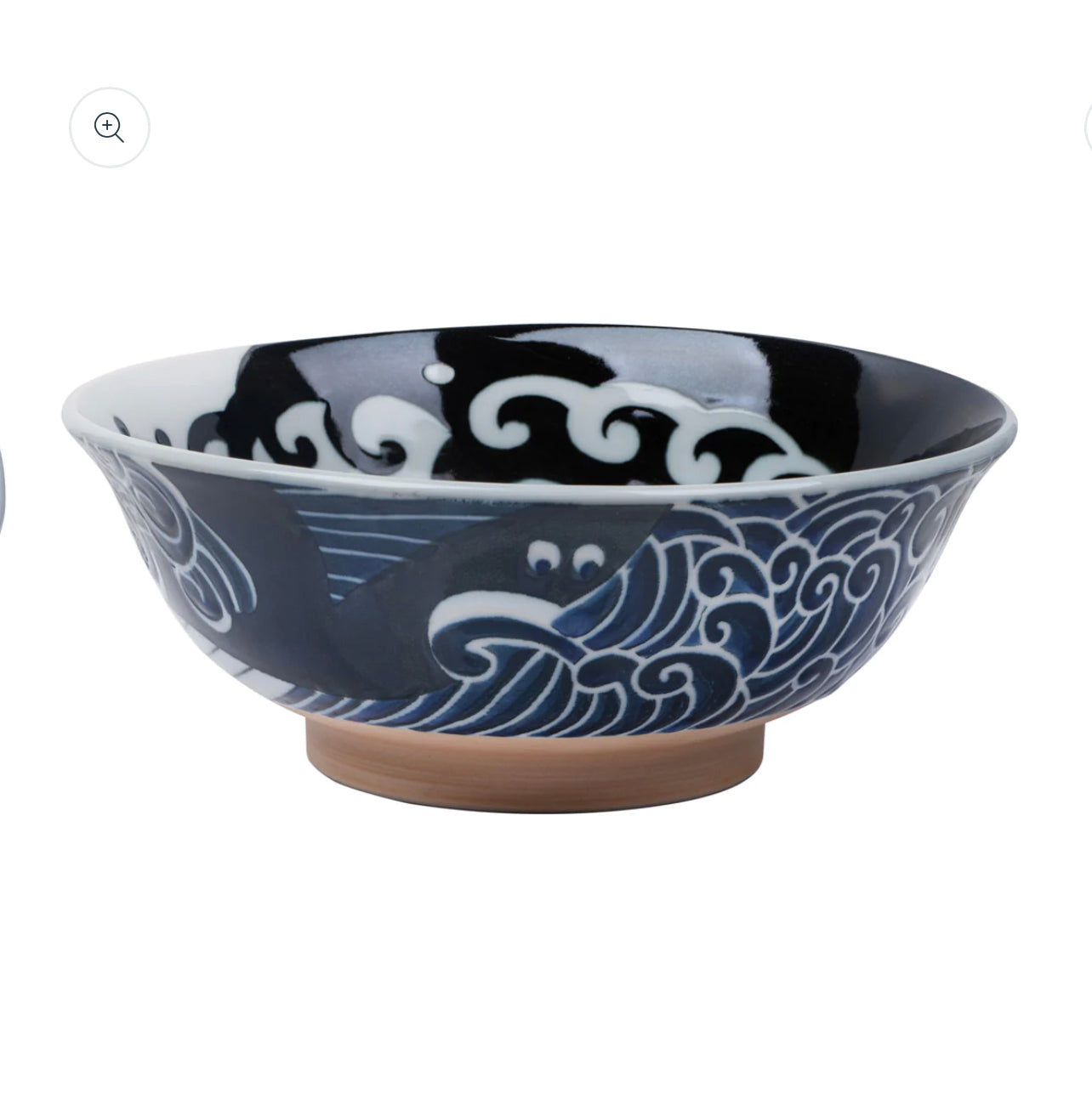 Whale Indigo Blue Japanese Ramen Bowl