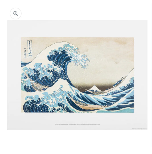 The Great Wave off Kanagawa Japanese Print.