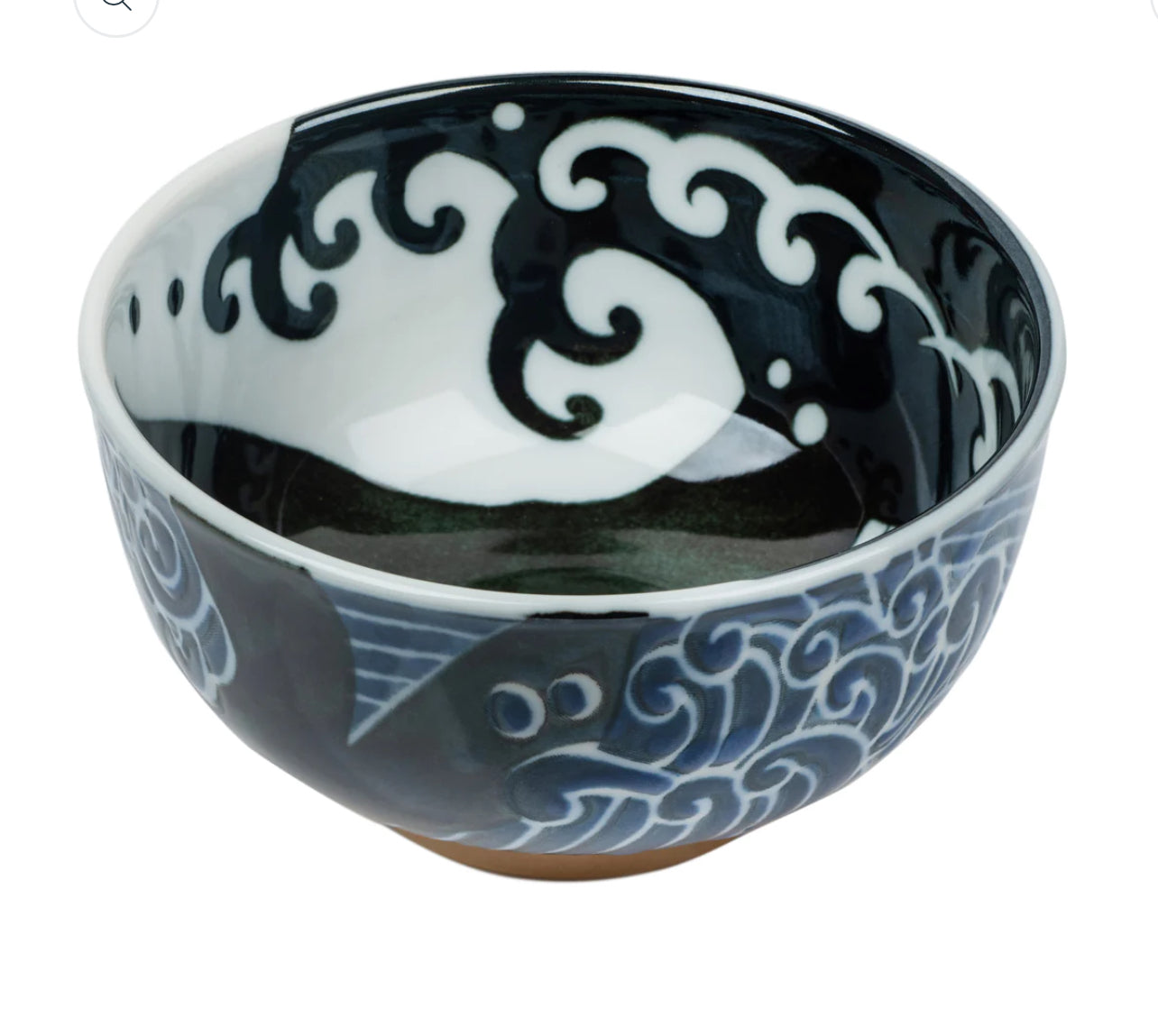 Whale Indigo Blue Small Japanese Bowl