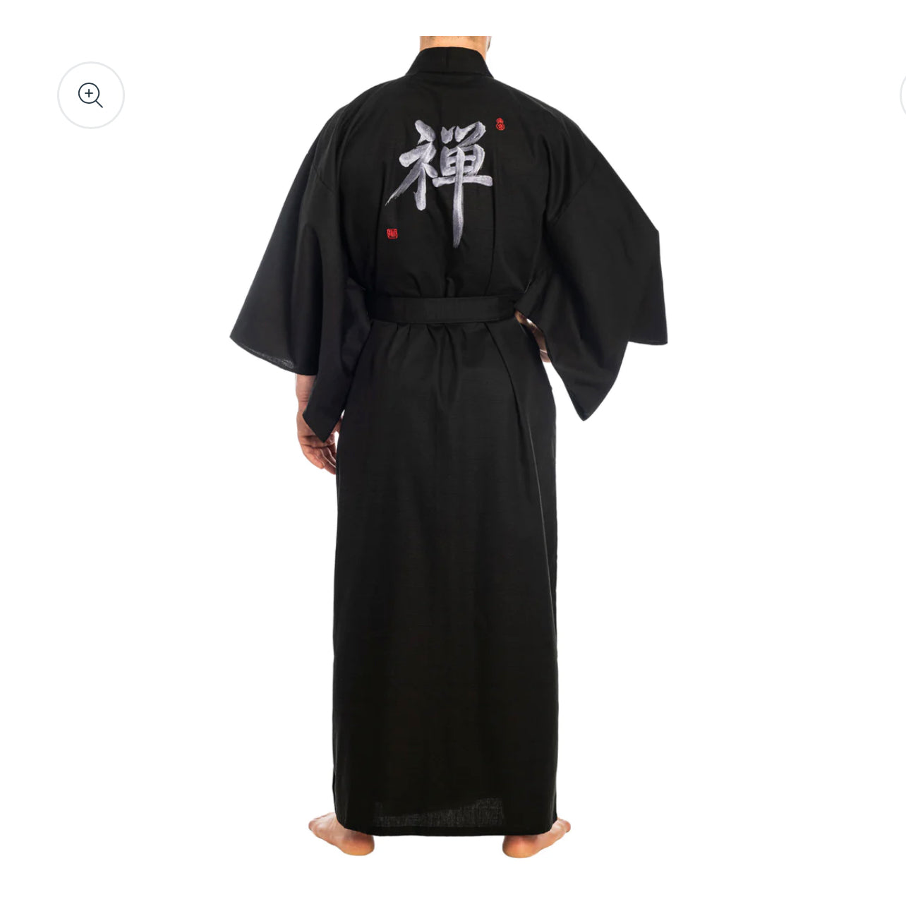 Japanese Kimono Zen Long Black