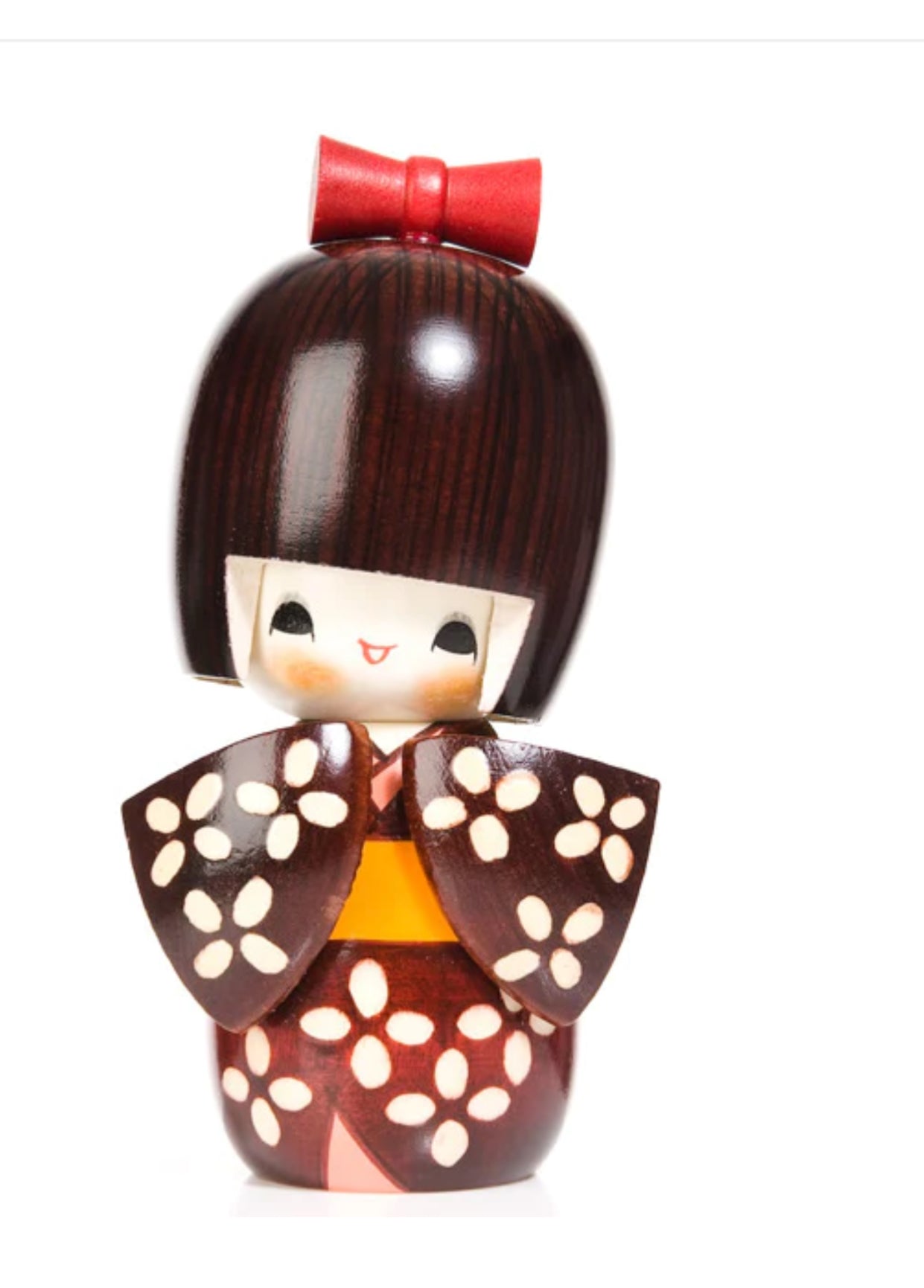 Happy Girl in Kimono Authentic Kokeshi Doll