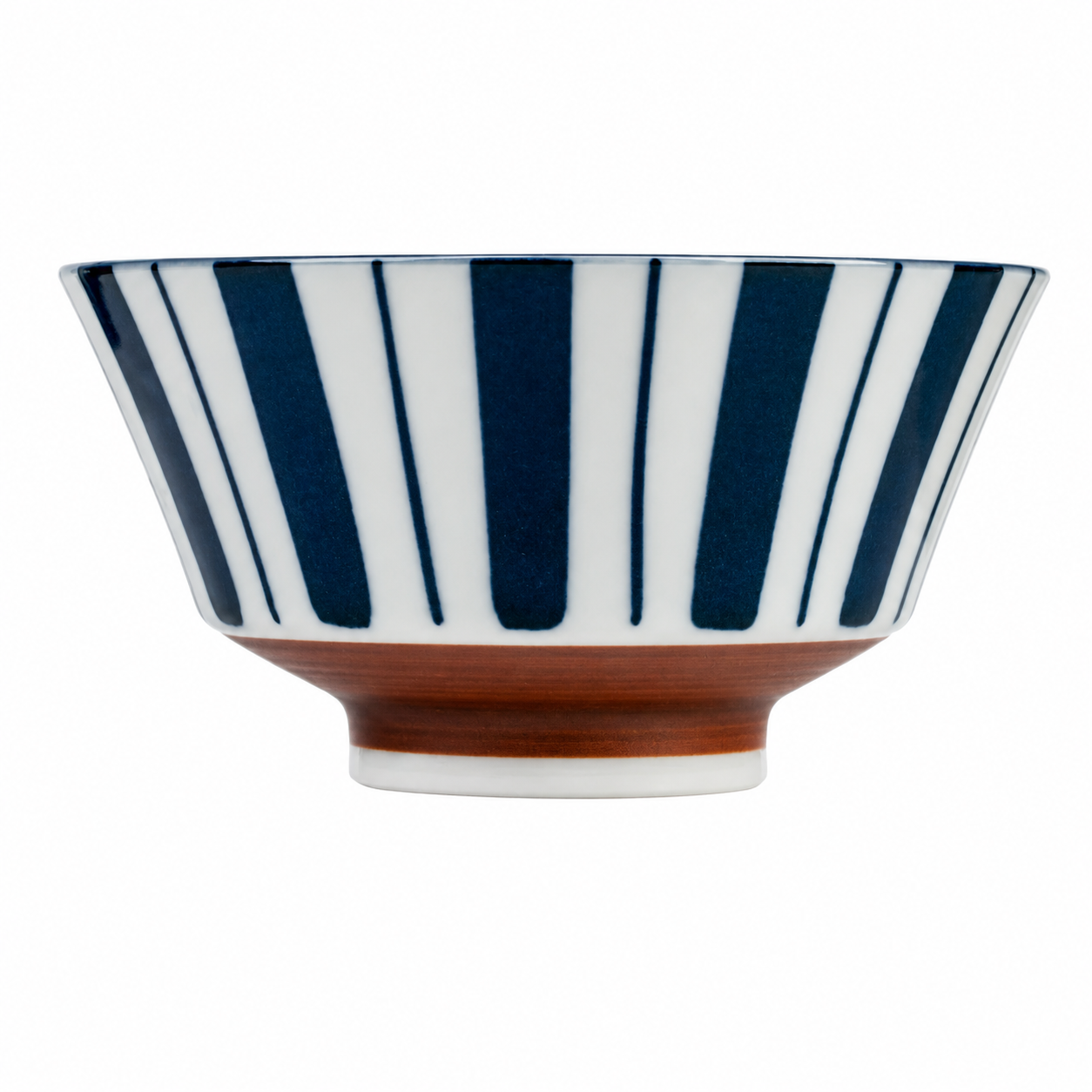 Tokusa Geometric Japanese Rice Bowl | Authentic Porcelain Bowl Made in Japan