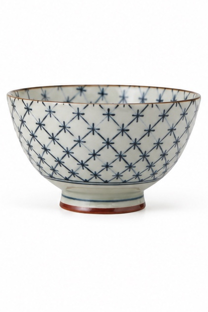 Kozome Jyuji Koushi Traditional Japanese Rice Bowl | Made in Japan